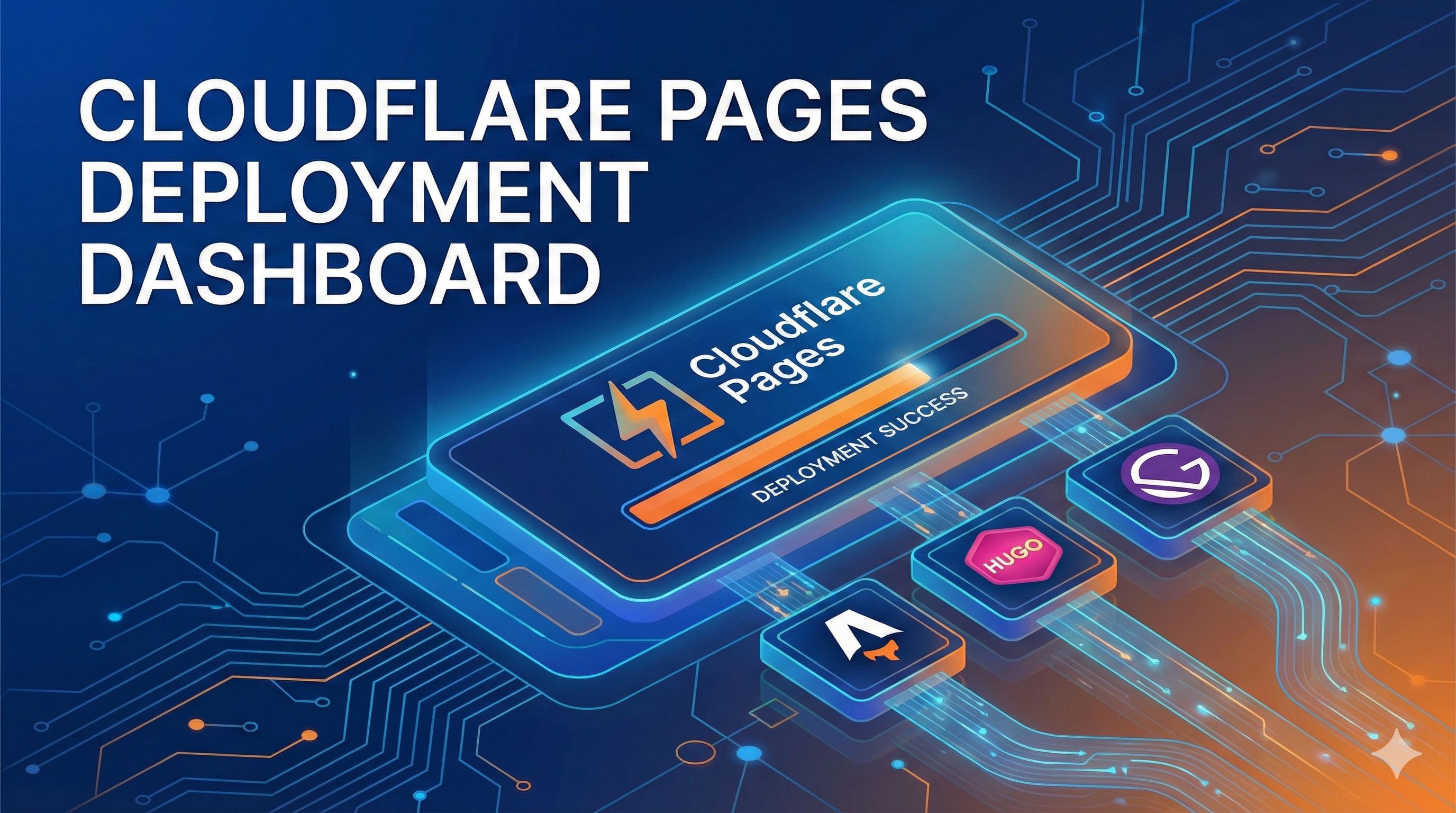 Cloudflare Pages deployment dashboard with static site generators
